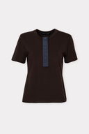 Blusa de Malha com Nylon