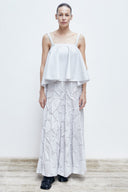 Blusa Alças Tricô Evasê