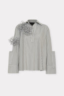 Camisa Polo Tricoline Listrada Herbáceas