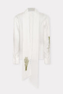 Camisa com Bordado Herbário e Gola Removível