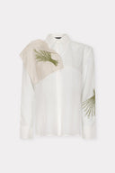 Camisa Bordado Herbário