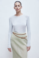 Blusa Manga Longa Tricô Leve