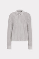 Camisa Gravata Tricô Tela