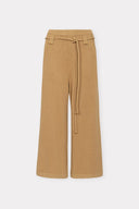 Calça Cropped de Tricô