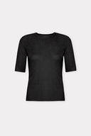 Blusa Manga Curta Tricô Leve