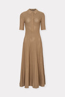 Vestido Polo de Tricô Telado