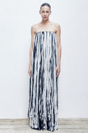 Vestido de Tricô com Franjas P&B