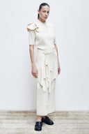 Blusa Polo de Tricô Flor