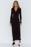 Vestido de Tricô Barra Curva