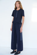 Blusa de Malha com Nylon